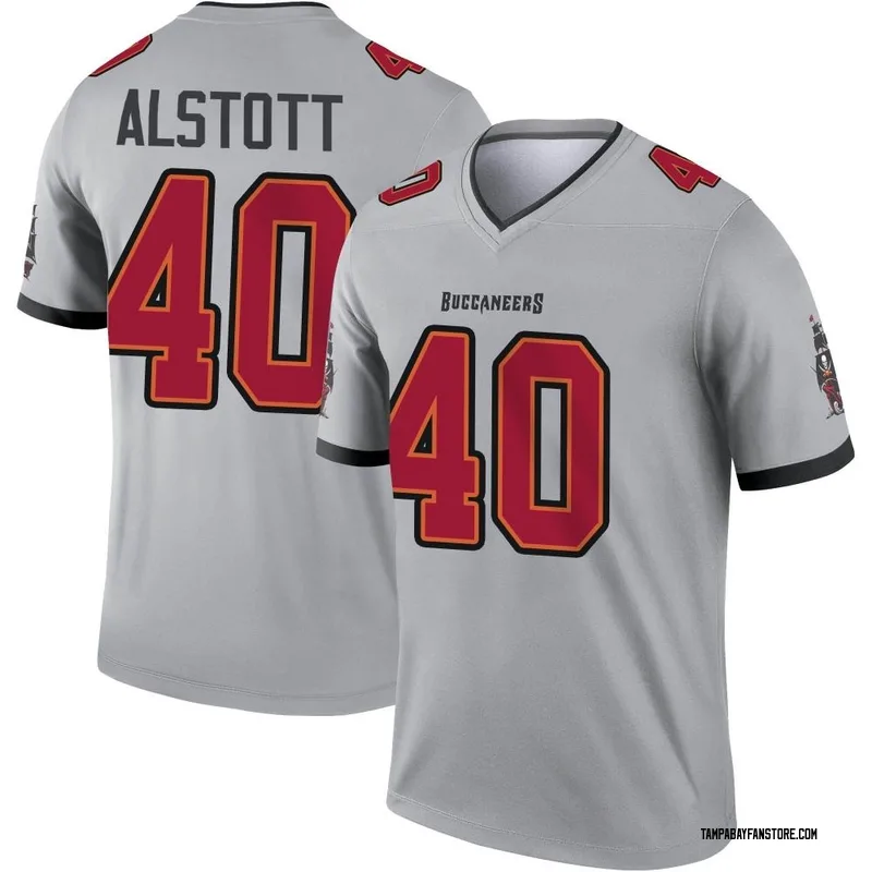 Mike Alstott Autographed Tampa Bay Mitchell & Ness Orange Football Jersey (XL) - BAS