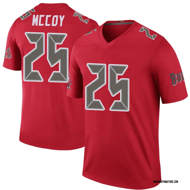 Kansas City Chiefs Lesean Mccoy Red Color Rush Legend Jersey - Bluefink